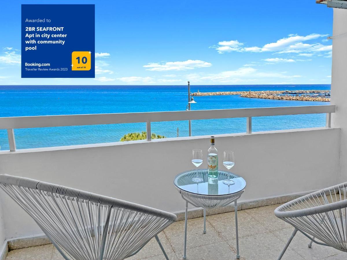 2Br Seafront Apt In City Center With Community Pool Larnaca Extérieur photo